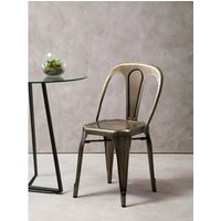 Grange Brass Finish Metal Chair - Gold