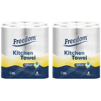 Freedom Rhino Multipurpose Kitchen Paper Rolls 48 Rolls - White