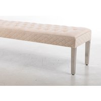 Precious Velvet Bench Footstool 155cm - Cream
