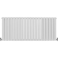 Designer Flat Panel Radiators Gloss White 600mm x 1400mm - White