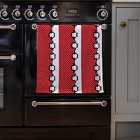 Penguins Kitchen Towel - Red