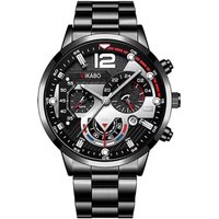 , Men's Business Quartz Luminous Watch - Black & Silver , Men's Business Quartz Luminous Watch - Black & Silver