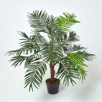 Homescapes Green Mini Palm Tree Artificial Plant with Pot, 100 cm - Green
