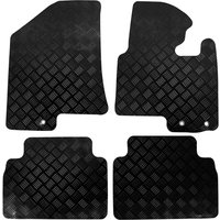 Kia Sportage Mk3 Hyundai ix35 2010-2016 Tailored Rubber Car Mats Black - Black