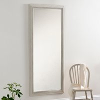 Distressed White Framed Wall Mirror - Distressed White / 167cm