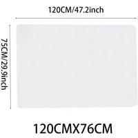 Office Chair Mat Non-slip Floor Carpet Protector - Clear / 76cm / 0.15cm