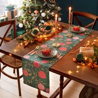 Pomegranate Trending Table Runner - Green / 230cm