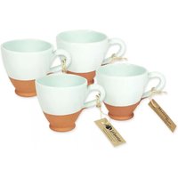 Rustic Pastel Half Dipped Everyday Drink Cups - Pale Green