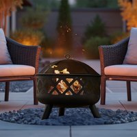 Neo Outdoor Heater Fire Pit Bowl - Black