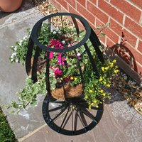 Wine Glass Planter - Rustic