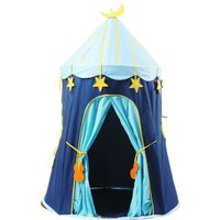 Kidkid Kids Play Tent with Moon and Stars - Blue