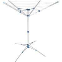 Washing Line, Portable Rotary Clothes Dryer Airer, Foldable, Height-Adjustable - Grey