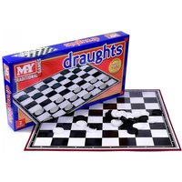 Draughts Board Game Traditional Checkers for Kids Adults - Multicolour