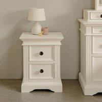 Gainsborough Bedside Table with 2 Drawers - Vintage Cream
