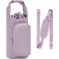 Handheld Strap Style Outdoor Sports Water Bottle Case - Purple
