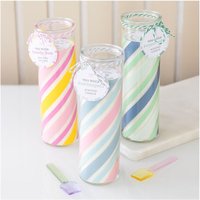 Candy Stripe Candyfloss Tube Candle Sweet Scented Retro Decor - Multi