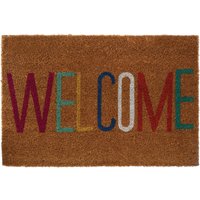 Filta Welcome Multicolour Coir Doormat - Multicolour