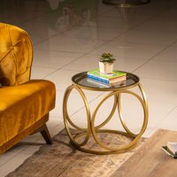 Mimo Side End Table - Gold Colour