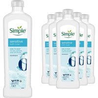 6 Pack Simple Kind to Skin Sensitive Bath Soak Hypoallergenic, 1L - White