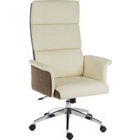Elegance High Back Office Chair - Cream