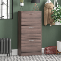 3 Drawer Shoe Cabinet - Walnut