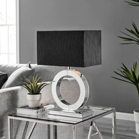 Furnitureboxuk, CHLOE Halo Table Lamp Light (Including Bulb) - Black Shade Furnitureboxuk, CHLOE Halo Table Lamp Light (Including Bulb) - Black Shade