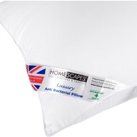 Homescapes Anti Bacterial Pillow Super Microfibre Extra Fill - White
