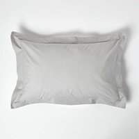 200 Thread Count Egyptian Cotton Oxford Pillowcase - Silver Grey