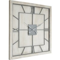 Stylish Williston Square Large Wall Clock - White
