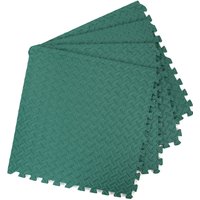 Interlocking Gym Yoga Mats Anti-Fatigue EVA Soft Foam Exercise Play Floor Tiles - Green