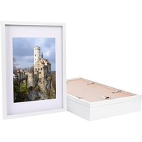 Photo Frames with White A4 Mount - A3 (12" x 17") - Pack of 5 - White