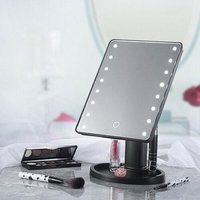 Black Hollywood LED Vanity Mirror - Black