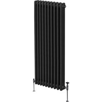 Traditional Column Radiators - Black / 10cm / 180cm / 47cm