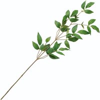 Artificial Single Clematis Foliage Flower Stem L90cm - Green
