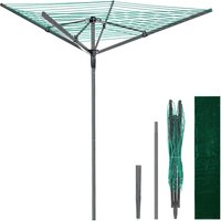 PVC Coated Rotary Airer Bundle - Black