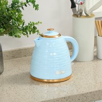 HOMCOM Fast Boil Electric Kettle 1.7L 3000W - Light Blue