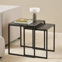 Katrine Square Coffee Table Set - Black