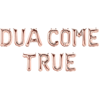 Dua Come True Foil Balloons - Pink