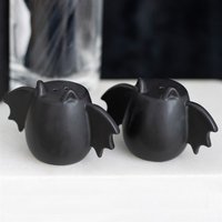 Bat Wing Salt And Pepper Shakers For Quirky Dining Fun - Black