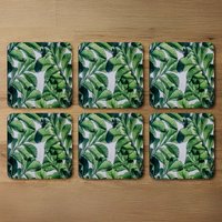 Tropical Palm Coaster - Green