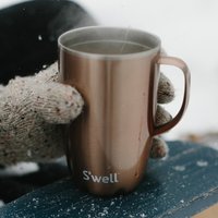 S'well Pyrite Mug with Handle, 350ml - Gold