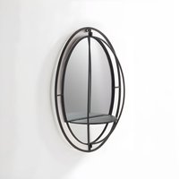 Soho 3D Geometric Wall Mirror - Black
