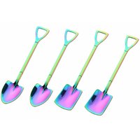 Shovel and Spade Stainless Steel Spoons - Rainbow / 4