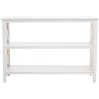Heritage Two Shelf Large White Bookcase - White