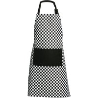 Check Mate Apron - Black, White