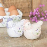 Hen Shaped Salt and Pepper Shakers - Multicolour