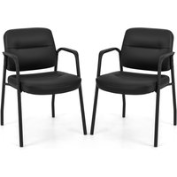 Conference Room Chairs Set of 2 - Black