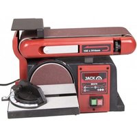 Lumberjack Belt and Disc Bench Top Sander Linisher Heavy Duty Cast Iron Base - Red