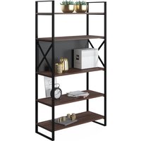 Ruumstore, Meta 86cm W x 159cm H Wide Bookcase by Ruumstore - Victoria Walnut Ruumstore, Meta 86cm W x 159cm H Wide Bookcase by Ruumstore - Victoria Walnut