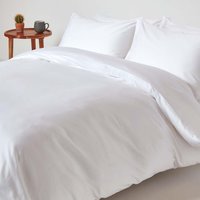 Organic Egyptian Cotton Duvet Cover Set - White / King